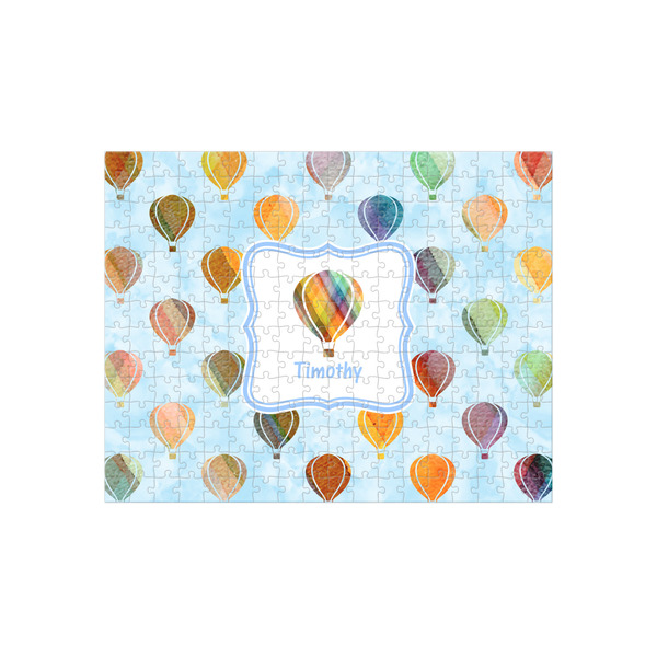 Custom Watercolor Hot Air Balloons 252 pc Jigsaw Puzzle (Personalized)