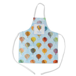 Watercolor Hot Air Balloons Kid's Apron w/ Name or Text