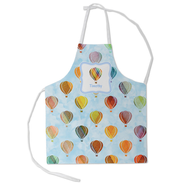 Custom Watercolor Hot Air Balloons Kid's Apron - Small (Personalized)