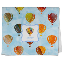 Watercolor Hot Air Balloons Kitchen Towel - Poly Cotton w/ Name or Text