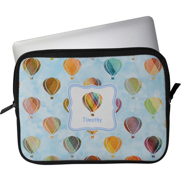 Custom Watercolor Hot Air Balloons Laptop Sleeve / Case (Personalized)