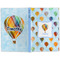 Watercolor Hot Air Balloons Large Hard Cover Journal - Apvl