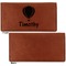 Watercolor Hot Air Balloons Leather Checkbook Holder Front and Back Single Sided - Apvl