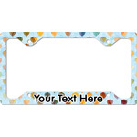 Watercolor Hot Air Balloons License Plate Frame - Style C (Personalized)