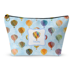 Watercolor Hot Air Balloons Makeup Bag - Large - 12.5"x7" (Personalized)