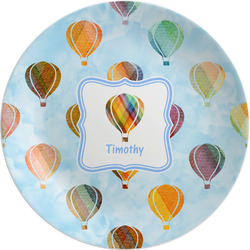 Watercolor Hot Air Balloons Melamine Salad Plate - 8" (Personalized)