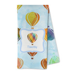 Watercolor Hot Air Balloons Kitchen Towel - Microfiber (Personalized)