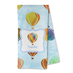 Watercolor Hot Air Balloons Kitchen Towel - Microfiber (Personalized)