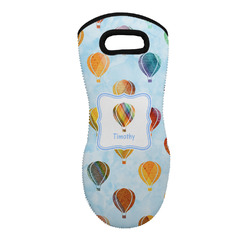 Watercolor Hot Air Balloons Neoprene Oven Mitt w/ Name or Text