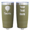 Watercolor Hot Air Balloons Olive Polar Camel Tumbler - 20oz - Double Sided - Approval