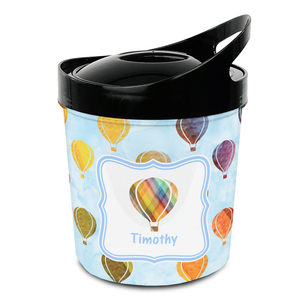 Custom Watercolor Hot Air Balloons Plastic Ice Bucket (Personalized)