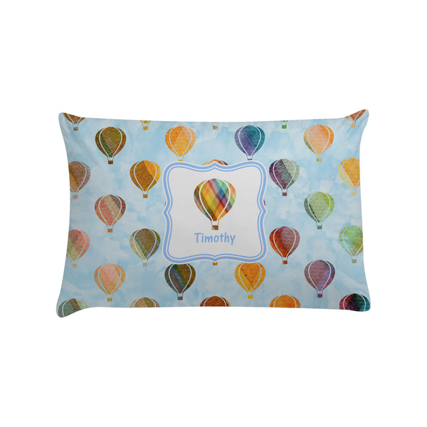 Custom Watercolor Hot Air Balloons Pillow Case - Standard (Personalized)