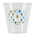 Watercolor Hot Air Balloons Plastic Shot Glass (Personalized)