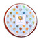 Watercolor Hot Air Balloons Printed Icing Circle - Medium - On Cookie