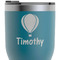 Watercolor Hot Air Balloons RTIC Tumbler - Dark Teal - Close Up