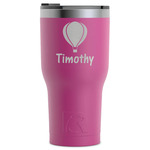 Watercolor Hot Air Balloons RTIC Tumbler - Magenta - Laser Engraved - Single-Sided (Personalized)