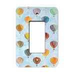 Watercolor Hot Air Balloons Rocker Style Light Switch Cover - Single Switch