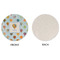 Watercolor Hot Air Balloons Round Linen Placemats - APPROVAL (single sided)