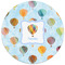 Watercolor Hot Air Balloons Round Mousepad - APPROVAL