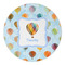 Watercolor Hot Air Balloons Round Paper Coaster - Approval