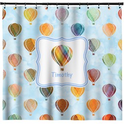 Watercolor Hot Air Balloons Shower Curtain - 71" x 74" (Personalized)