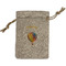 Watercolor Hot Air Balloons Small Burlap Gift Bag - Front