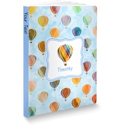 Watercolor Hot Air Balloons Softbound Notebook - 7.25" x 10" (Personalized)