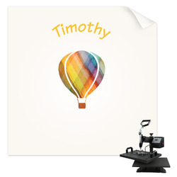 Watercolor Hot Air Balloons Sublimation Transfer - Youth / Women (Personalized)