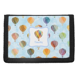 Watercolor Hot Air Balloons Trifold Wallet (Personalized)