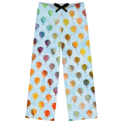 Watercolor Hot Air Balloons Womens Pajama Pants