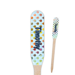 Watercolor Hot Air Balloons Paddle Wooden Food Picks - Single Sided (Personalized)