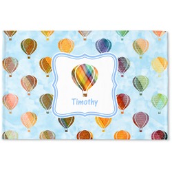 Watercolor Hot Air Balloons Woven Mat (Personalized)