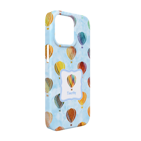 Custom Watercolor Hot Air Balloons iPhone Case - Plastic - iPhone 13 Pro (Personalized)