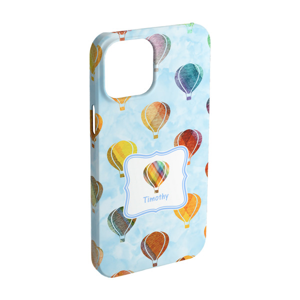 Custom Watercolor Hot Air Balloons iPhone Case - Plastic - iPhone 15 (Personalized)