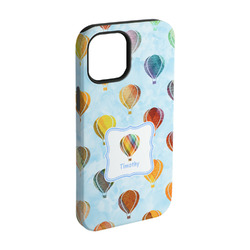 Watercolor Hot Air Balloons iPhone Case - Rubber Lined - iPhone 15 Pro (Personalized)
