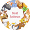 Animals 1" Multipurpose Round Labels - Single Sticker