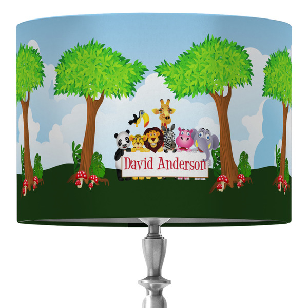 Custom Animals 16" Drum Lamp Shade - Fabric (Personalized)