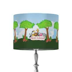 Animals 8" Drum Lamp Shade - Fabric (Personalized)