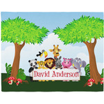 Animals Woven Fabric Placemat - Twill w/ Name or Text