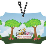 Animals Rear View Mirror Ornament w/ Name or Text