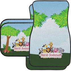 Animals Car Floor Mats Set - 2 Front & 2 Back (Personalized)