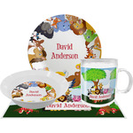 Animals Dinner Set - Single 4 Pc Setting w/ Name or Text