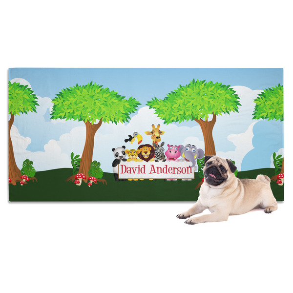 Custom Animals Dog Towel w/ Name or Text