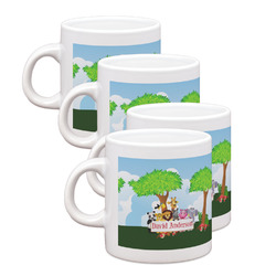 Animals Single Shot Espresso Cups - Set of 4 (Personalized)