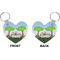 Animals Heart Keychain (Front + Back)