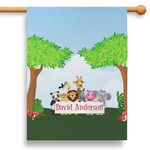 Animals 28" House Flag (Personalized)