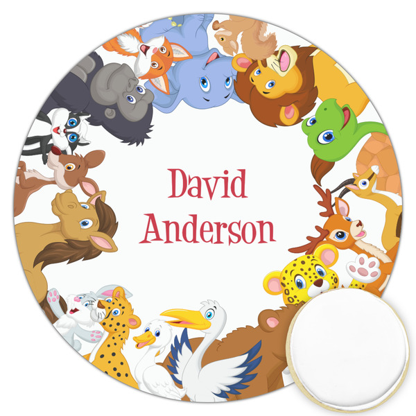 Custom Animals Printed Cookie Topper - 3.25" (Personalized)