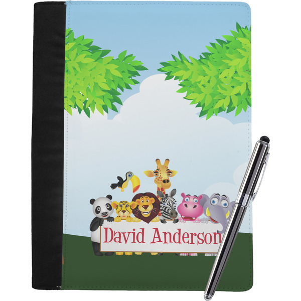 Custom Animals Notebook Padfolio - Large w/ Name or Text