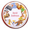 Animals Printed Icing Circle - Large - On Cookie