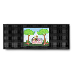 Animals Rubber Bar Mat (Personalized)